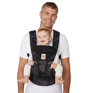 Ergobaby All Carry Positions Breathable Mesh Baby Carrier Newborn to Toddler with Enhanced Lumbar Support & Airflow